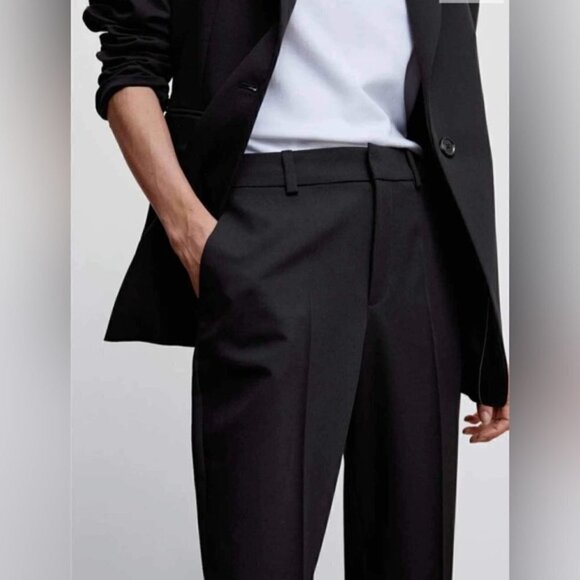 Mango, Pleated Suit Trousers - Black. Size: 2 US. NWT - Picture 13 of 15